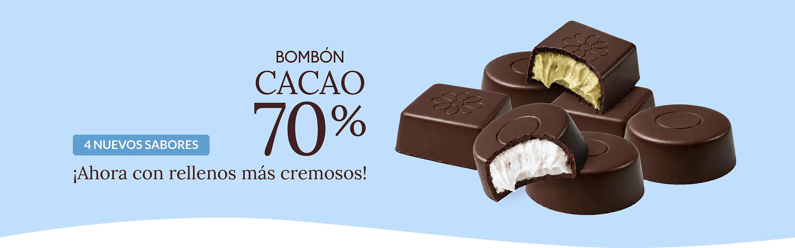 Bombones Benot Cacao 70% sin azúcar añadida y sin gluten