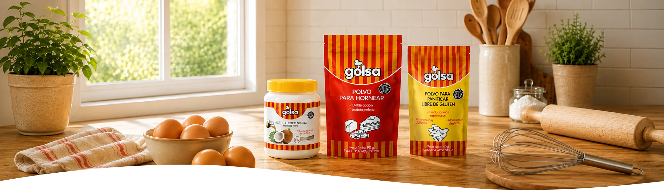 Productos de la Línea Golsa para una cocina sin gluten