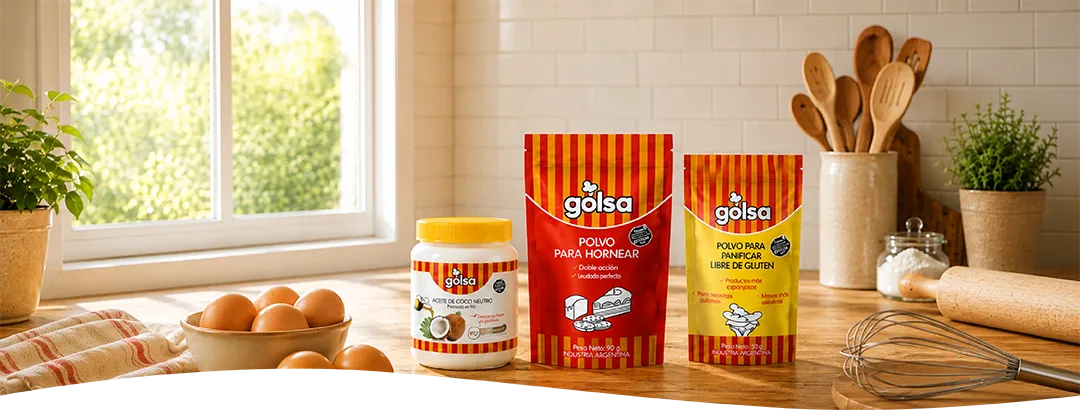 Productos de la Línea Golsa para una cocina sin gluten
