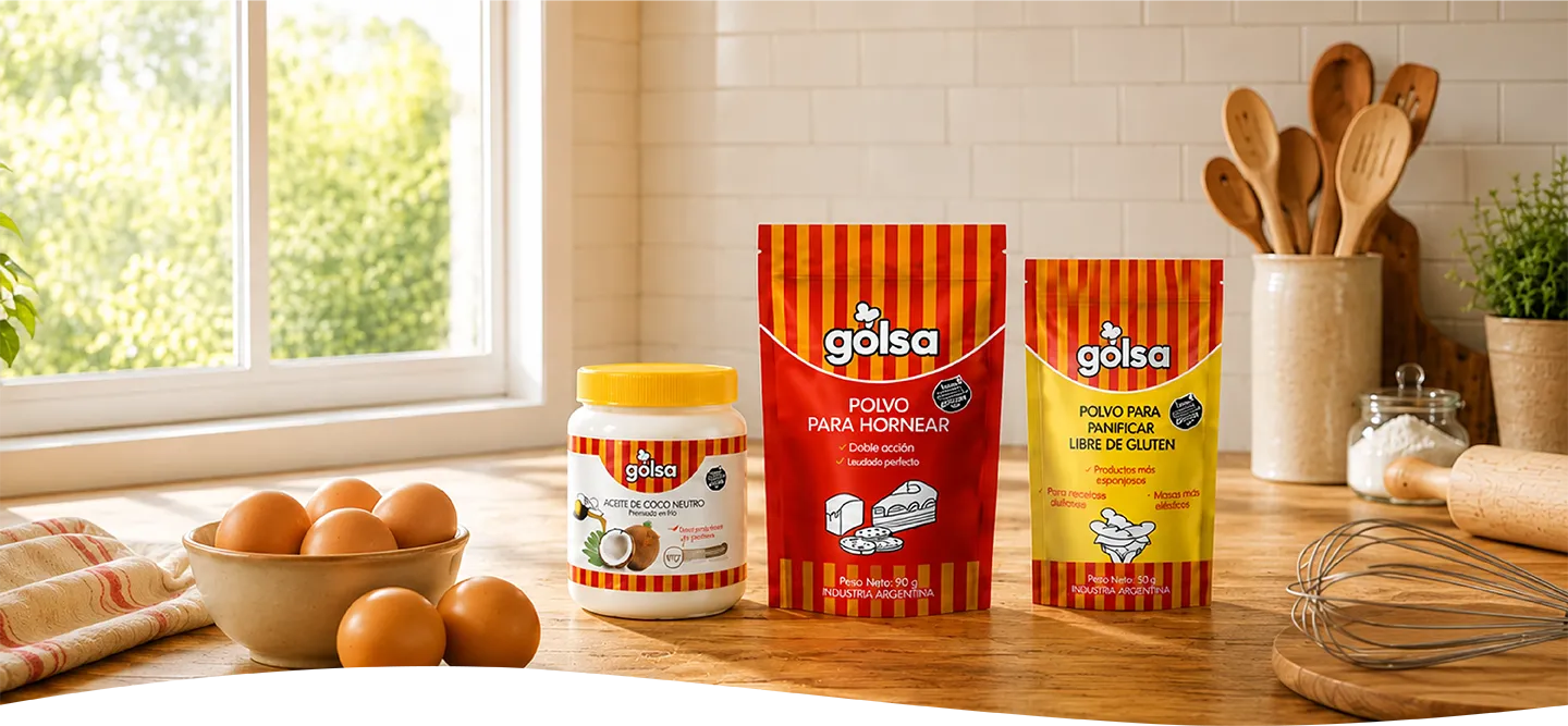 Productos de la Línea Golsa para una cocina sin gluten