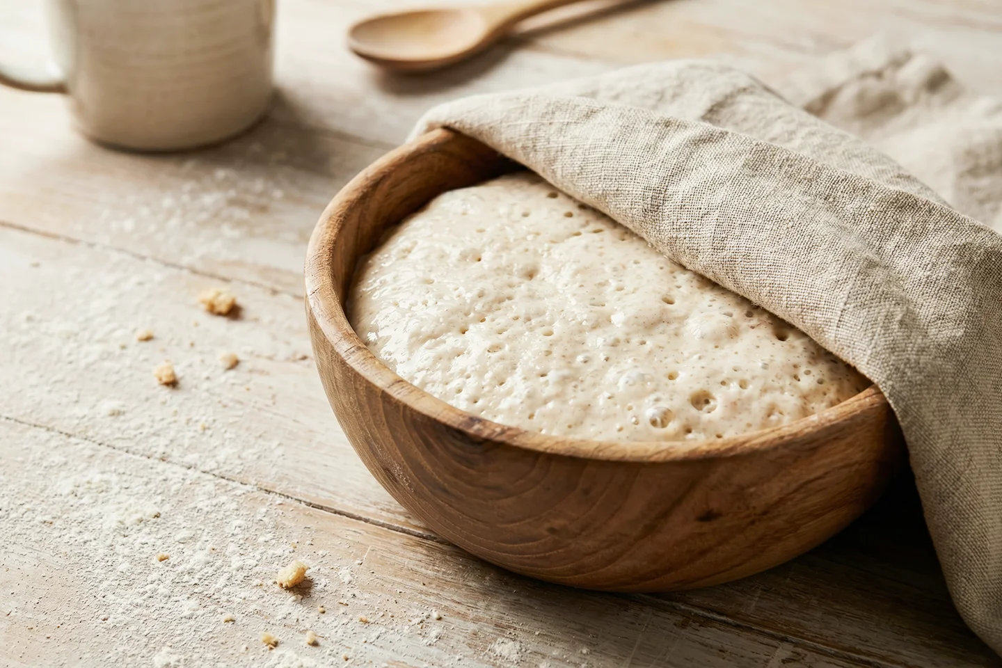 Masa preparada con polvo para panificar Golsa