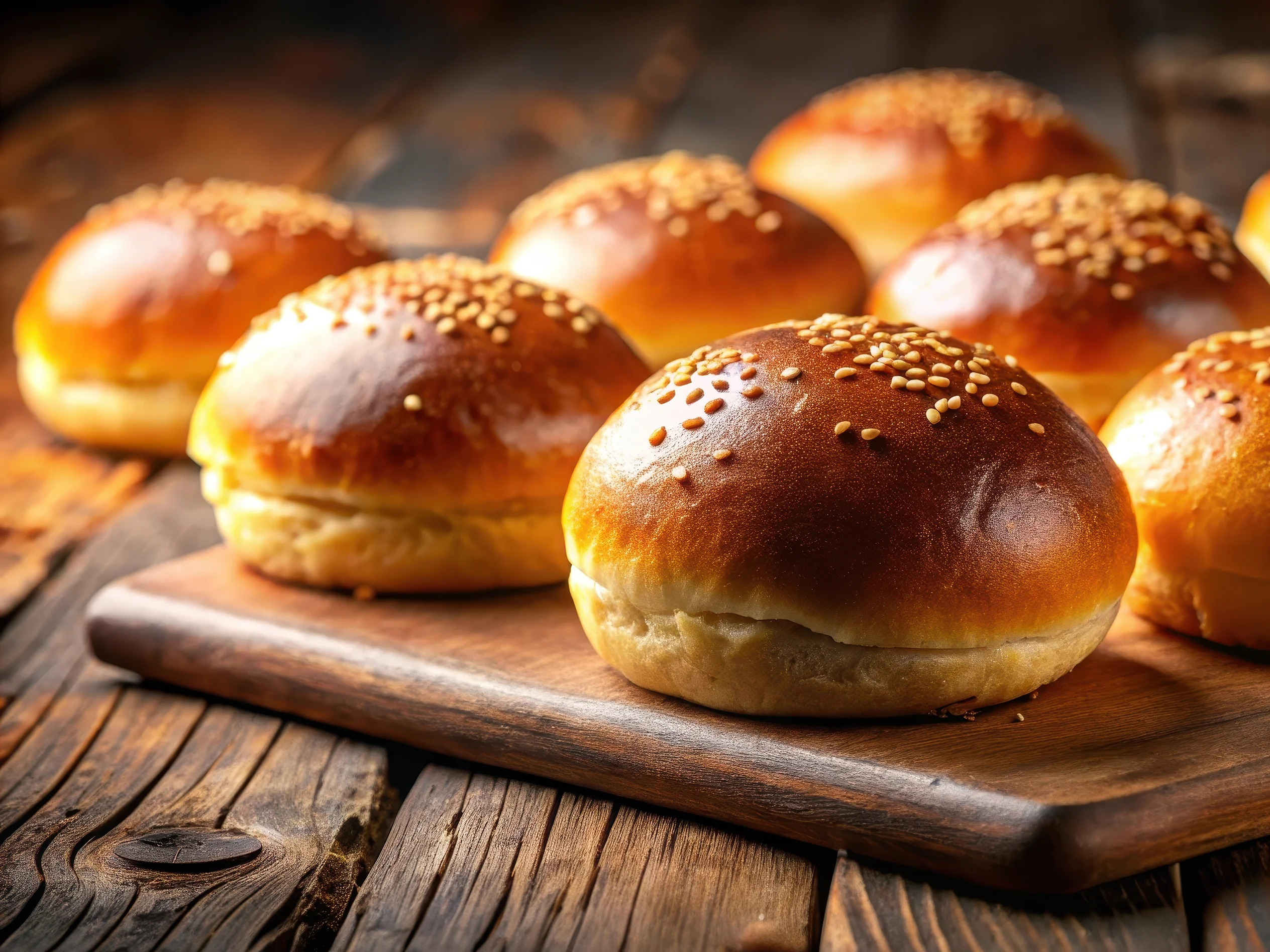 Panes de hamburguesa caseros sin gluten